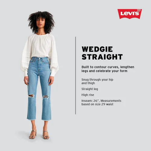 Miniatura 4 de Levi's Women's Wedgie Straight Jeans