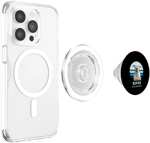 Miniatura 4 de Dogo Argentino Winter Ski Aspen Colorado Dog Lover PopSockets MagSafe PopGrip for iPhone