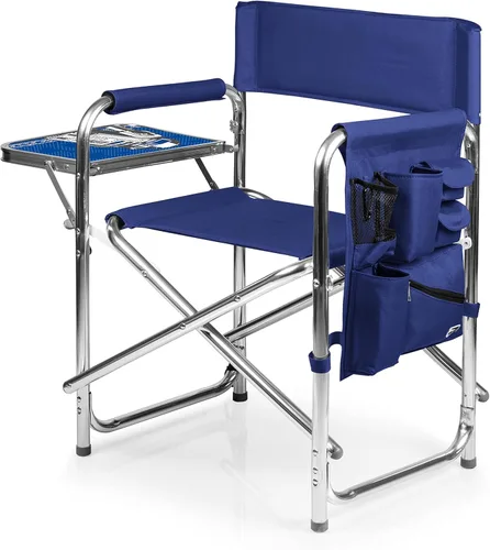 Miniatura 6 de PICNIC TIME Star Wars R2-D2 Silla deportiva con mesa auxiliar, silla plegable de playa y campamento, silla portátil para exteriores con correa