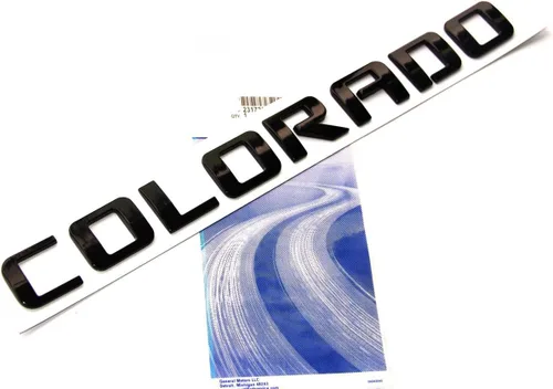 Miniatura 2 de Yoaoo 3 piezas OEM Emblemas de letras para Colorado Compatible con Colorado Brillante 2007-2019 (Negro)
