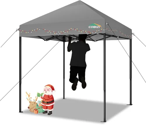 Miniatura 56 de COBIZI Toldo de 10 x 20 pies con paredes laterales, carpa de fiesta resistente para fiestas, bodas, tienda de campaña portátil plegable fácil
