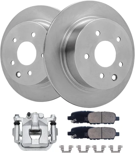 Miniatura 40 de Detroit Axle - Rotores de freno para Jeep Compass 2015-2022 Renegade 2016-2022 Fiat 500X 2016-2022, 2018, 2019, 2020, 2021. Reemplazo de rotores