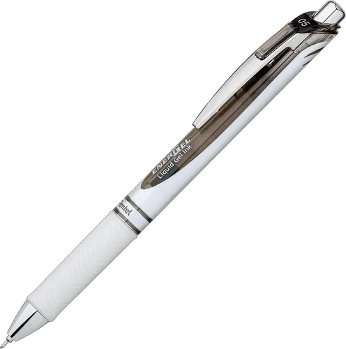Miniatura 4 de Pentel EnerGel Pearl RTX - Bolígrafo de gel (0.020 in), línea fina, punta de aguja, tinta negra, caja de 12 unidades (BLN75PW-A)