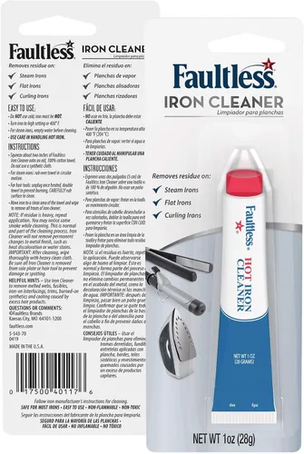 Miniatura 2 de Faultless Starch 40110 Limpiador de plancha caliente Faultless 1oz (28 gramos)