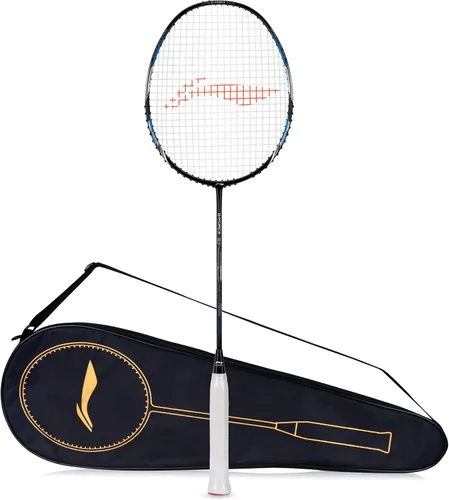 Miniatura 12 de Li-Ning G-Force X5 - Raqueta de bádminton de fibra de carbono con cubierta completa gratuita (2.89 oz, 28 libras)