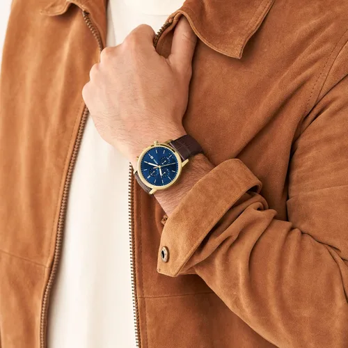 Miniatura 4 de Fossil Reloj cronógrafo minimalista cronógrafo de cuero - FS5850