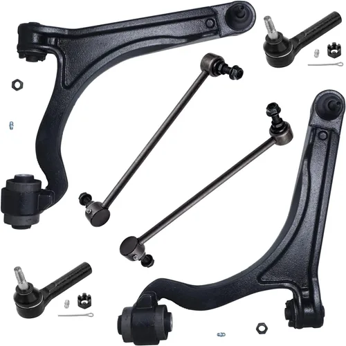 Miniatura 75 de Detroit Axle - Kit de extremo delantero para Chrysler 300 Dodge Charger Challenger 2011-2023, 2 brazos de control inferiores traseros 2 varillas