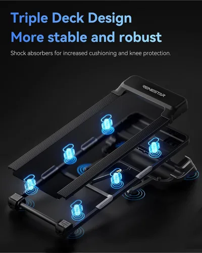 Miniatura 5 de Renestar Cintas de correr para el hogar, caminadora con inclinación automática, cintas de correr plegables para correr y caminar, capacidad
