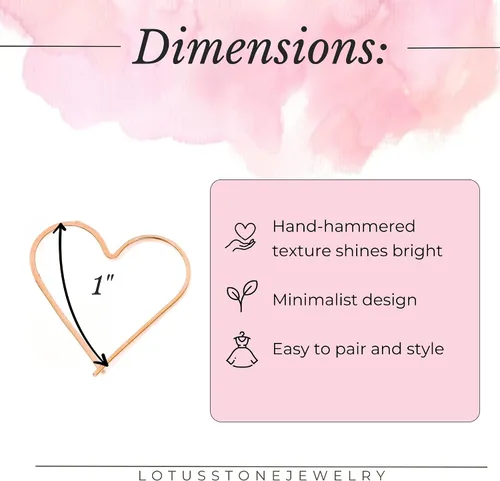 Miniatura 76 de Aretes de aro finos martillados, elegantes plata esterlina geométrica sólida, relleno de oro y relleno de oro rosa; para mujer por Lotus Stone