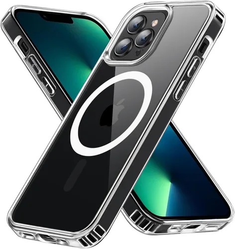 Miniatura 48 de Funda magnética diseñada para iPhone 11 Pro Max, [probada en caídas de grado militar] [compatible con MagSafe] Funda protectora delgada translúcida