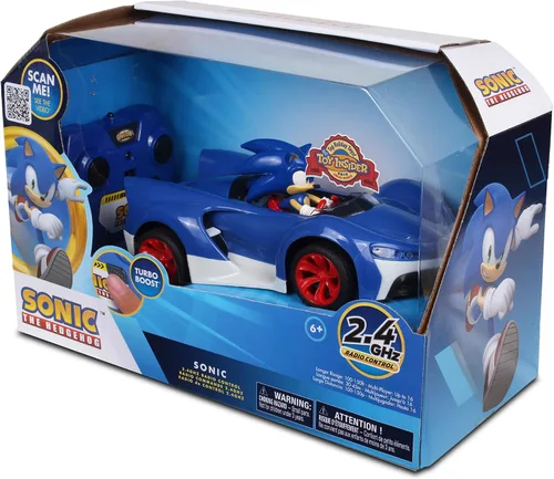 Miniatura 6 de NKOK Team Sonic Racing - Auto de juguete con control remoto de 2.4 GHz con Turbo Boost – Sonic The Hedgehog 601, cuenta con luces funcionales