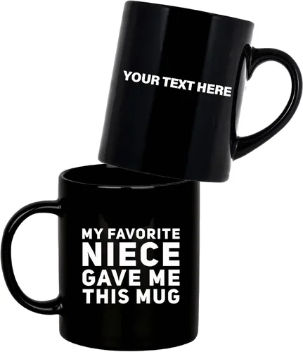 Miniatura 9 de Panvola Mi Sobrina Favorita Me Dio Esta Taza, Taza Divertida para Tíos y Tías, Regalos de Sobrina Sobrino, Día de las Madres, Día del Padre, Blanco