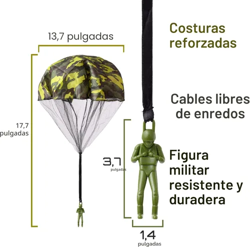 Miniatura 3 de NUTTY TOYS Juguetes de Paracaídas para Niños - Hombres de Paracaídas Voladores Sin Enredos para Exteriores, Ideales para Interiores y Exteriores, 3