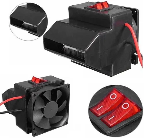 Miniatura 7 de MASO - Calefactor portátil para coche de 12V 150W - Ventilador de alta potencia para parabrisas de automóvil, calentamiento rápido, descongelador