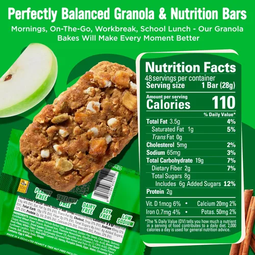 Miniatura 2 de Cooper Street Granola Bakes Manzana y Canela – Barras de granola masticables suaves horneadas – 48 unidades – Barras de granos y semillas seguras