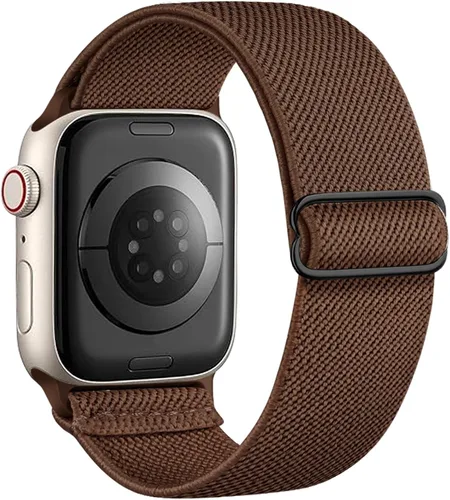 Miniatura 31 de Correa elástica de nailon compatible con Apple Watch Series 11, 10, 9, 8, 7, 1.811 in, 1.772 in, 1.654 in, 1.614 in, Ultra 3, 2, 1.929 in, Series 6