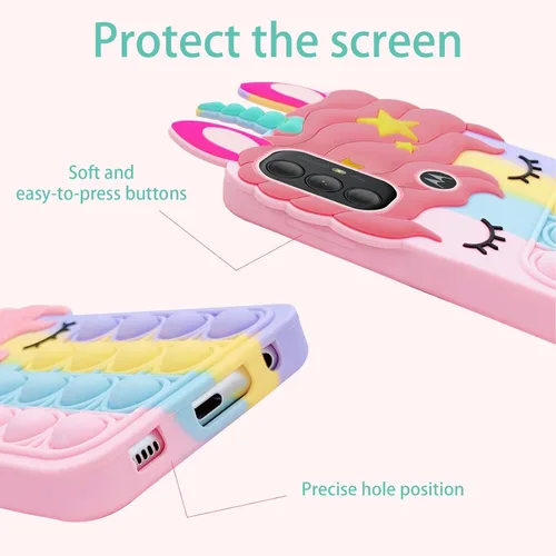 Miniatura 3 de nancheng Funda de silicona suave a prueba de golpes para Moto G Pure 2021/G Power 2022/G Play 2023, funda protectora de silicona antiarañazos