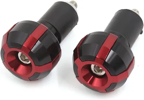 Miniatura 4 de uxcell 2 unids aleación de aluminio deslizante mango barra mano agarre extremo tapa para motocicleta
