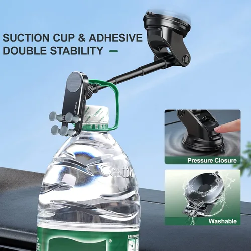 Miniatura 5 de Z Fold 4 - Soporte de automóvil para ventana de parabrisas de salpicadero, aluminio 2 modos para Samsung Galaxy Z Fold 6 5 4 3 2 Accesorios y iPhone