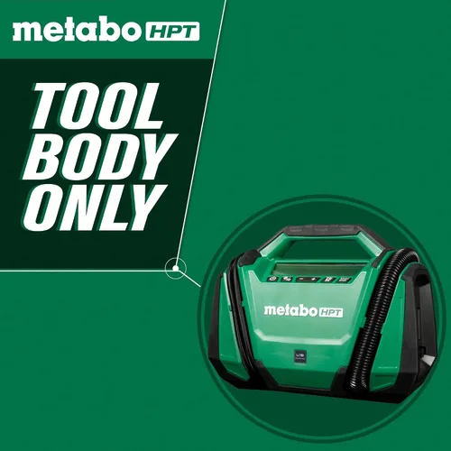 Miniatura 2 de Metabo HPT Inflador de doble función inalámbrico multivoltios de 18 V, inflador de aire portátil con modos de alta presión y alto volumen, presión