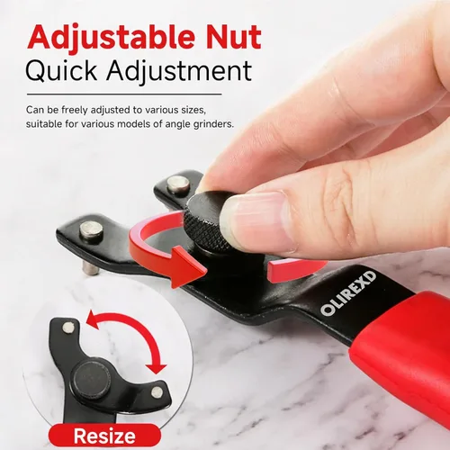 Miniatura 3 de Amoladora angular Llave de pasador ajustable universal para máquina amoladora angular (rojo)