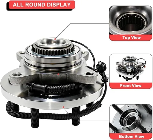 Miniatura 6 de MotorbyMotor 515177 Conjunto de cojinete de rueda delantera y cubo 4WD con 6 lengüetas para Ford F-150 2018-2020 (excluye Raptor) Conjunto