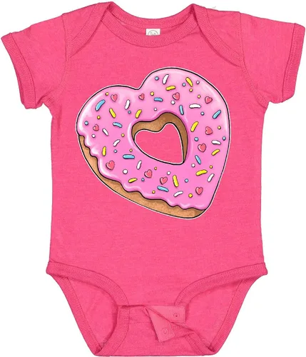 Miniatura 21 de inktastic Body de bebé con forma de corazón con glaseado rosa y chispas