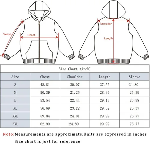 Miniatura 5 de MOERDENG Chaqueta de trabajo activa para hombre, ajuste holgado, con capucha, abrigos ligeros