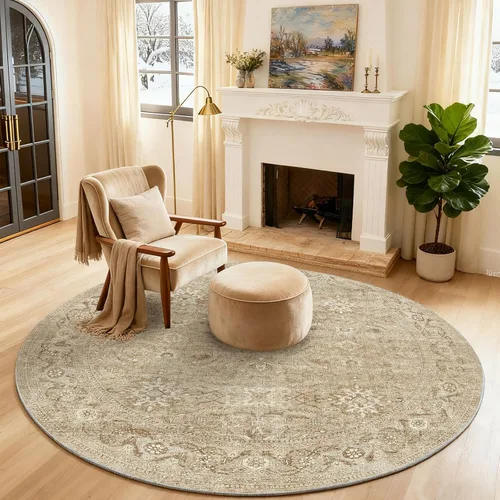 Miniatura 143 de Alfombra de pasillo lavable antideslizante: alfombra de cocina de 2 x 6 pies, resistente a las manchas, con parte trasera de goma, alfombra suave