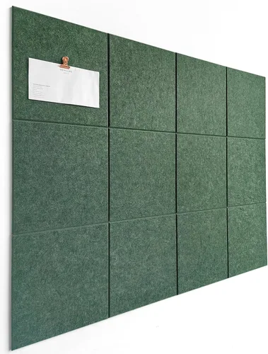 Miniatura 31 de Tabla de corcho alternativa de 24 x 36 pulgadas, paquete de 6 azulejos de pared de fieltro con pestañas adhesivas extraíbles seguras, tableros