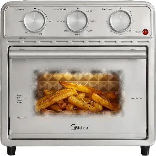 Midea Neo - Combo de horno tostador con freidora de aire con funciones de freír, tostar, pizza, asar, hornear y recalentar, 12.7 cuartos de galón,
