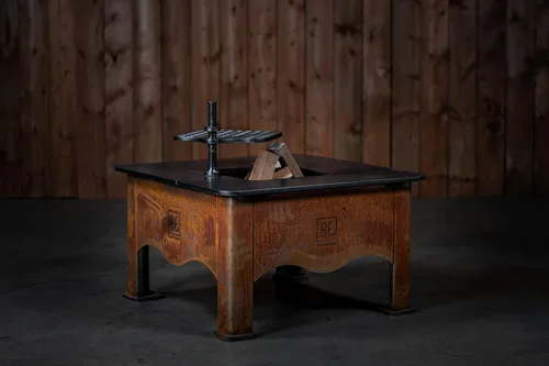 Miniatura 2 de Black Earth Teppan XL - Parrilla de leña - Rejilla de acero al carbono y superficie plana Teppanyaki - Parrilla de 1200 pulgadas cuadradas +