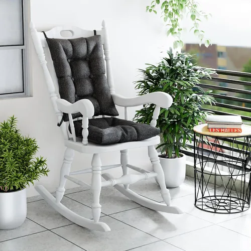 Miniatura 8 de Klear Vu The Gripper - Juego de cojines antideslizantes para silla mecedora con acolchado grueso, incluye almohadilla de asiento y almohada
