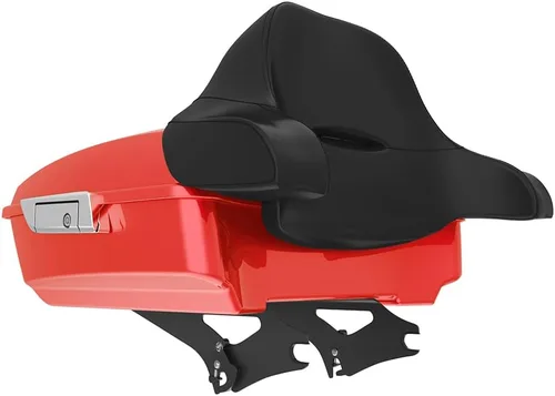 Miniatura 106 de King Tour Pack para Harley Alpine Green, cierre de paquete turístico, portaequipajes superior, soporte de montaje negro, placa de metal para Harley