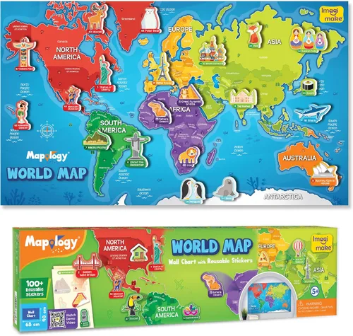 Miniatura 8 de Imagimake Mapology Monumentos del Mundo Rompecabezas 3D para niños de 8 a 10 años Juguetes educativos y de aprendizaje para 5 a 7 años