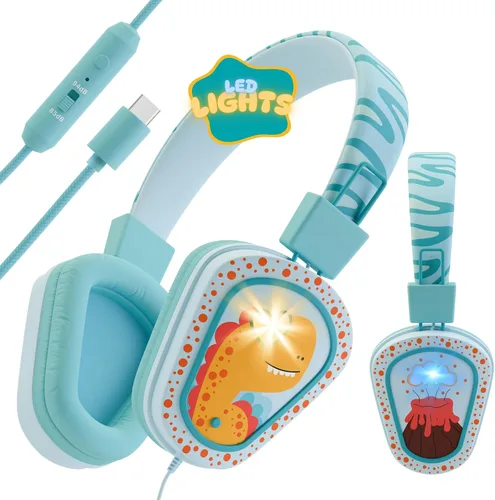 Miniatura 10 de Kidrox - Audífonos con cable para niños pequeños de 1 a 7 años — Audífonos para bebés con volumen limitado de 85 dB para viajes en avión y automóvil