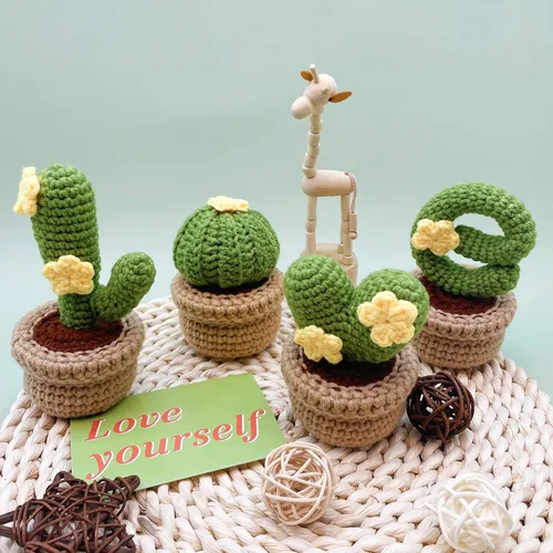 Miniatura 6 de Lily's Lyric Kit de ganchillo y manualidades Cactus Love Tutorial en video paso a paso para adultos adolescentes Idea de regalo