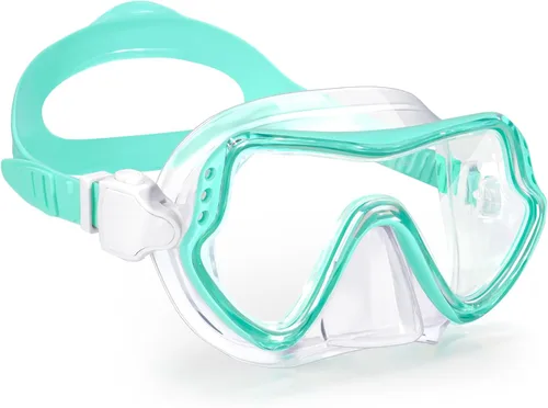 Miniatura 13 de Gafas de natación para niños con cubierta de nariz para jóvenes de 8 a 15 años, antivaho HD Visión Gafas de piscina gafas de natación de agua Rosa