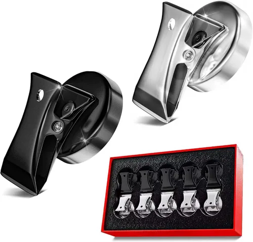 10 unidades de clips magnéticos de alta resistencia, clips metálicos premium de 35 mm de diámetro para refrigerador con almohadillas antiarañazos,