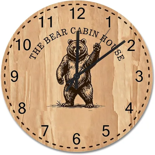 Miniatura 71 de ArogGeld God Bless America USA 250th Anniversary Clock 250 Years of Freedom 1776-2026 Wooden Wall Clocks Battery Operated 10 Inch Men Cave Home