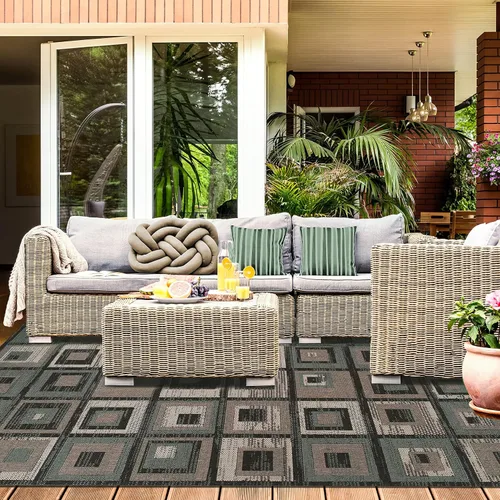Miniatura 11 de SUPERIOR Camino de interior y exterior, decoración de suelo tropical costero para patio, junto a la piscina, cocina, sala de estar, dormitorio