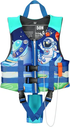 Chaleco de natación para niños pequeños, chaqueta flotante para niños de 20-30-40-50 libras para niñas y niños para navegar, piscina, playa,