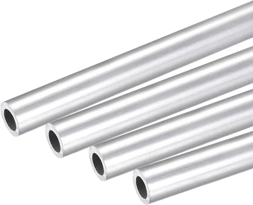 Miniatura 22 de uxcell 6063 Tubo redondo de aluminio 0.236 in OD 0.118 in Diámetro interior 9.843 in Longitud Tubería 4 PC