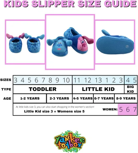 Miniatura 2 de Nickelodeon Blue's Clues & You - Pantuflas Aline de felpa para niños y niñas