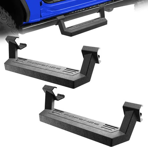 Miniatura 9 de Estribos para Wrangler JK 2007-2018, pasos de trabajo de acero resistente Heavy-Duty Work Steps, 550-LB Capacity, Easy Cab & Bed Access, Jobsite