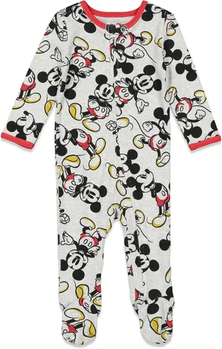 Miniatura 3 de Disney Mickey Mouse - Paquete de 2 mamelucos con cremallera para bebé recién nacido a bebé
