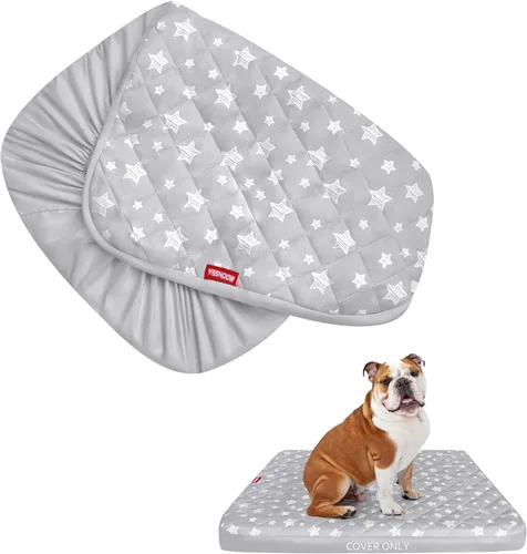 Miniatura 21 de Fundas impermeables de repuesto para cama de perro, lavables y fáciles de quitar, funda acolchada silenciosa para cama de mascotas, bonito estampado