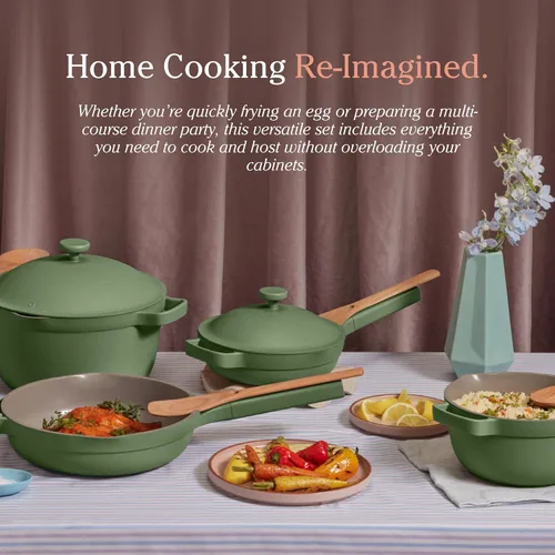 Miniatura 8 de Our Place Juego de utensilios de cocina – Kit de 13 piezas que incluye la sartén siempre, olla perfecta y espátulas Multifuncional, antiadherente