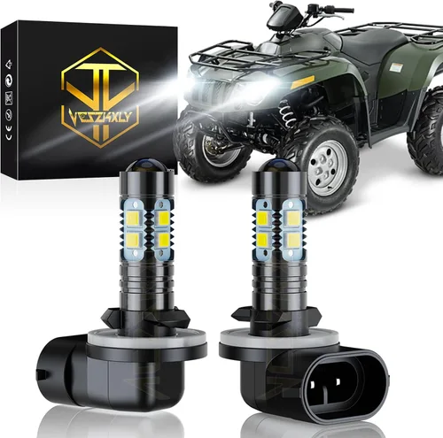 Compatible con faros delanteros Arctic Cat 400 500 650 700, bombillas de faros 886/894/881, 6000K blanco frío, bombillas de luz de 12V 35W, 300% de