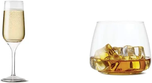 Miniatura 10 de TOSSWARE POP - Juego de 12 copas de champán de plástico transparente, reciclables, irrompibles y de calidad premium, 12 unidades (paquete de 1)